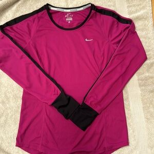 Nike running dri fit long sleeve tshirt